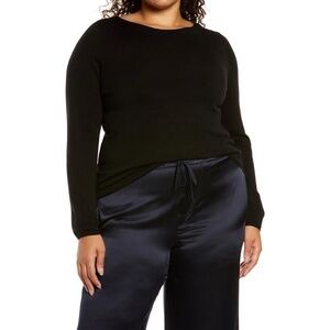 Vince Ballet Neck Wool & Cashmere Blend Sweater - XXL